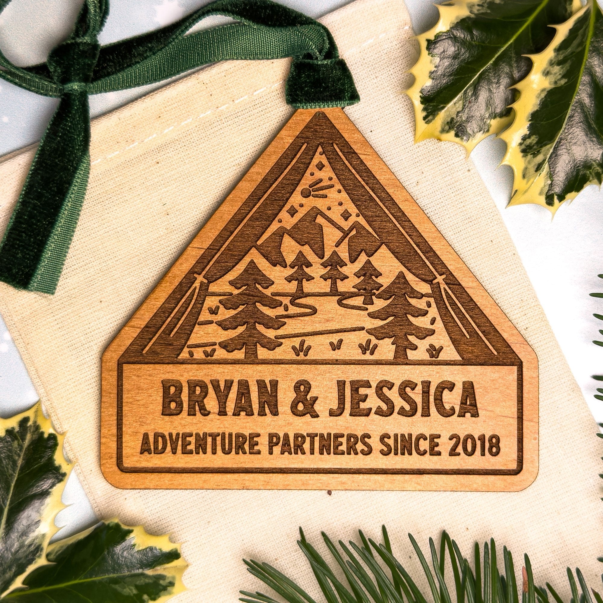 Adventure Partners Tent Camping Wood Ornament Ornaments - Modish Outdoors
