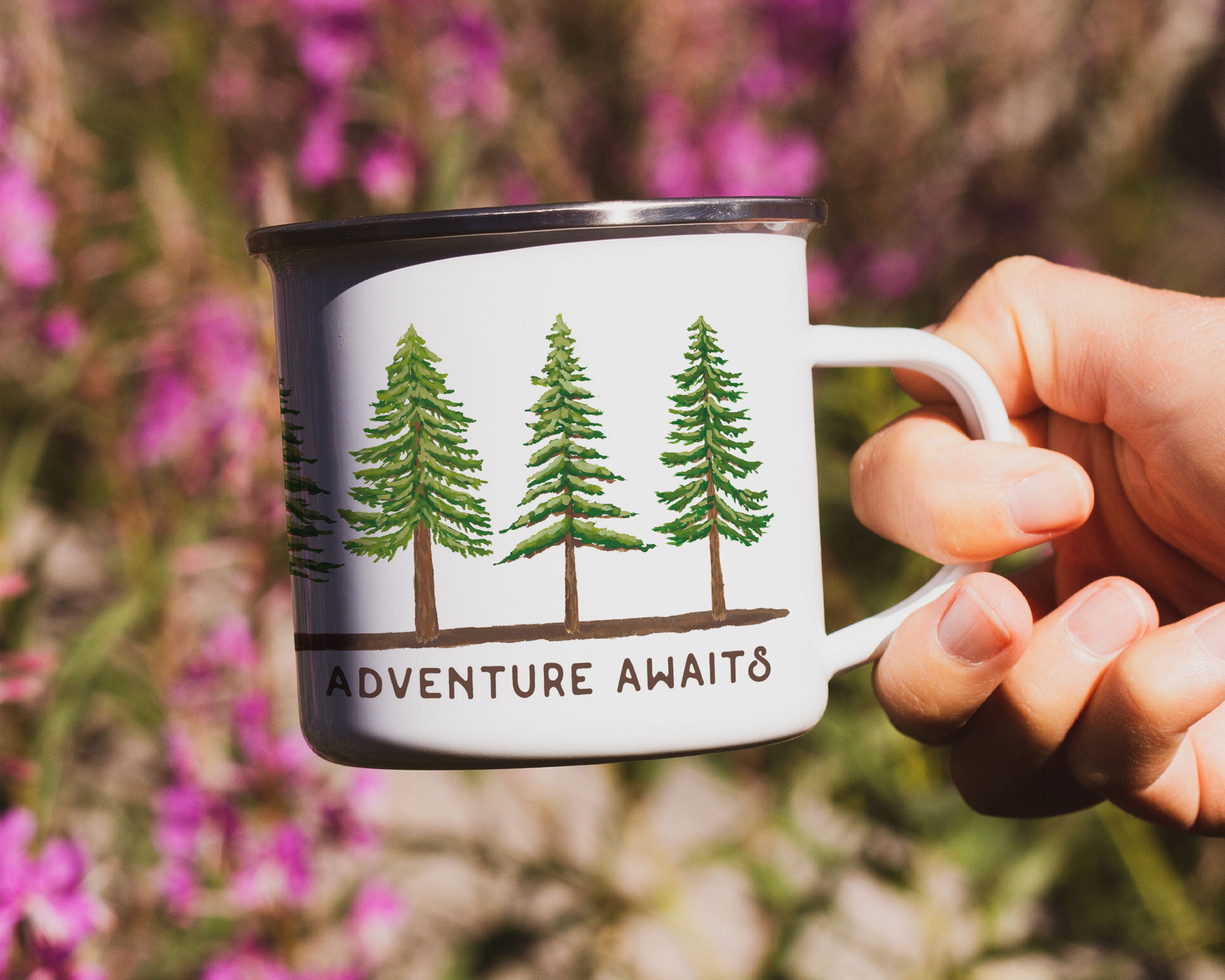 Evergreen Pine Tree Personalized Camp Mug