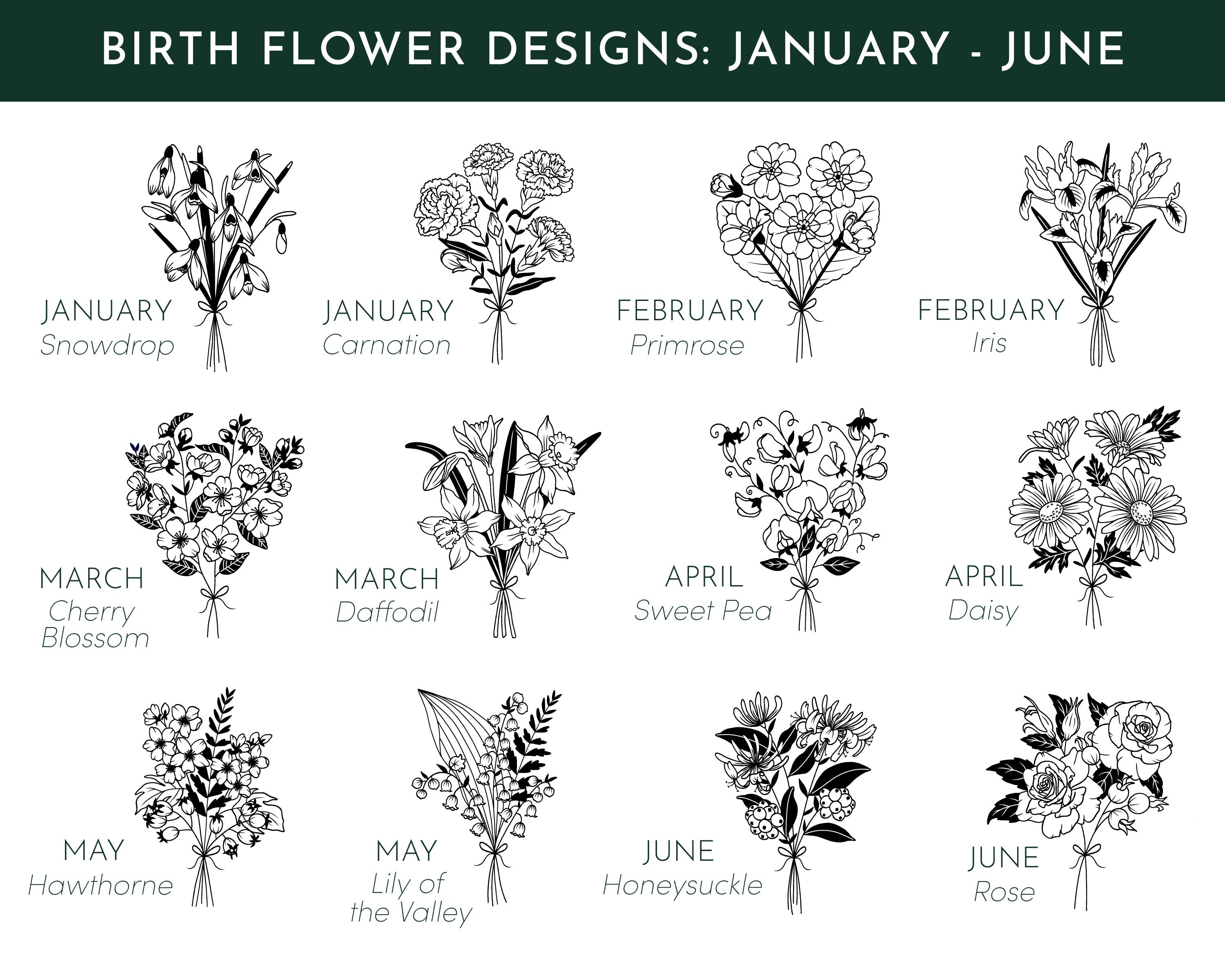 Birth Flower Bridal Party Enamel Mug