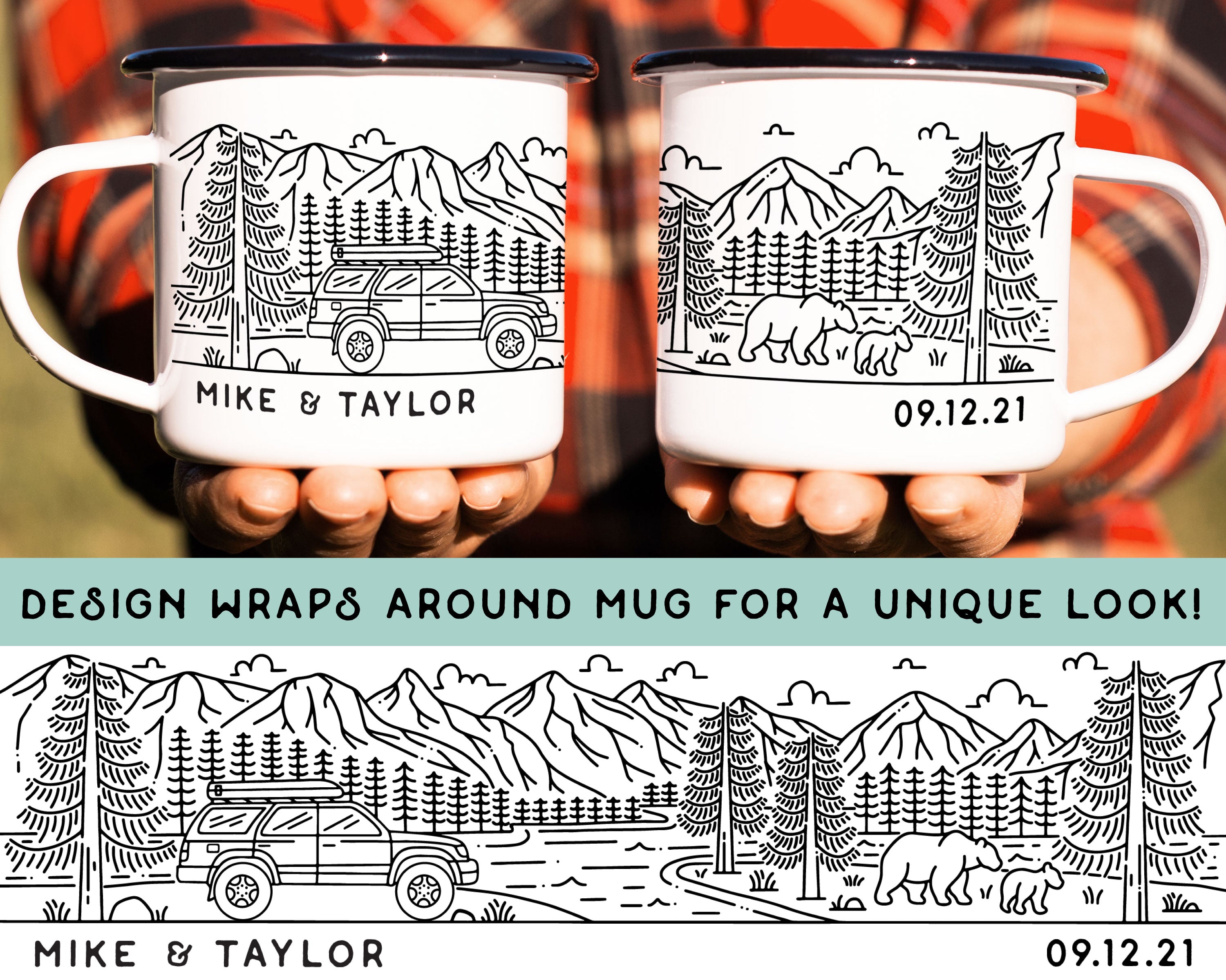 Toyota 4Runner Camping Offroad Personalized Camp Mug