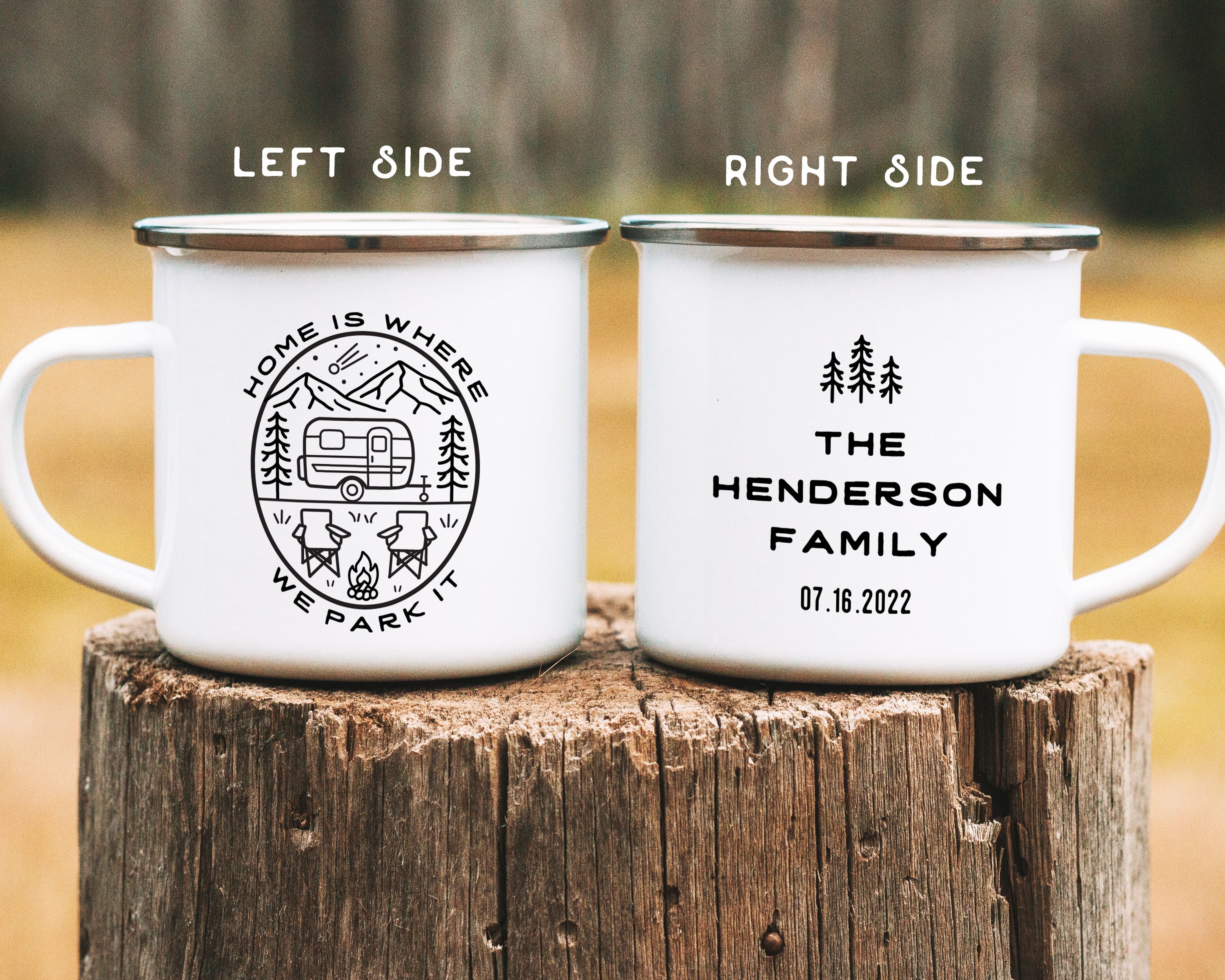 Camp Trailer Personalized Camp Mug