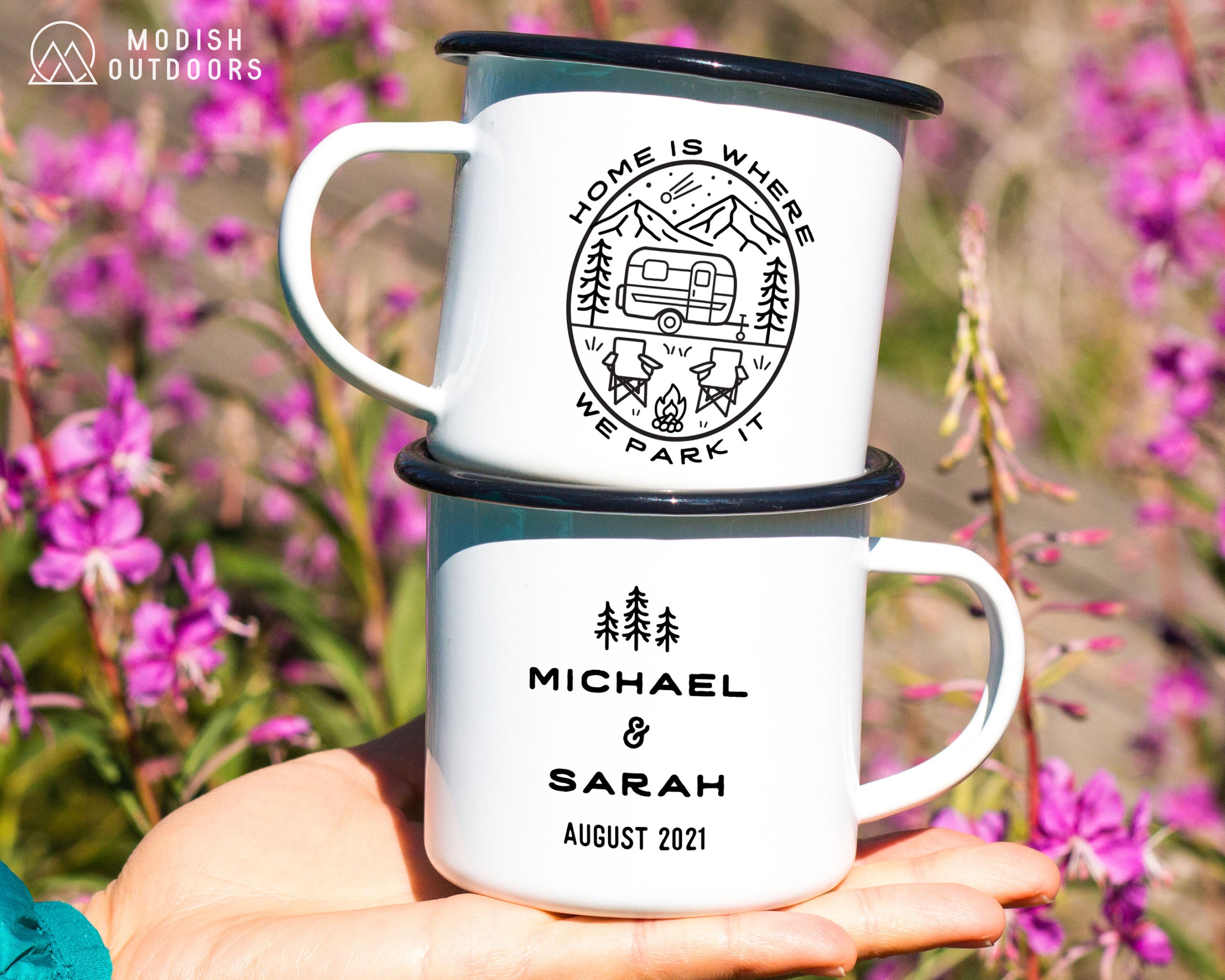 Camp Trailer Personalized Camp Mug