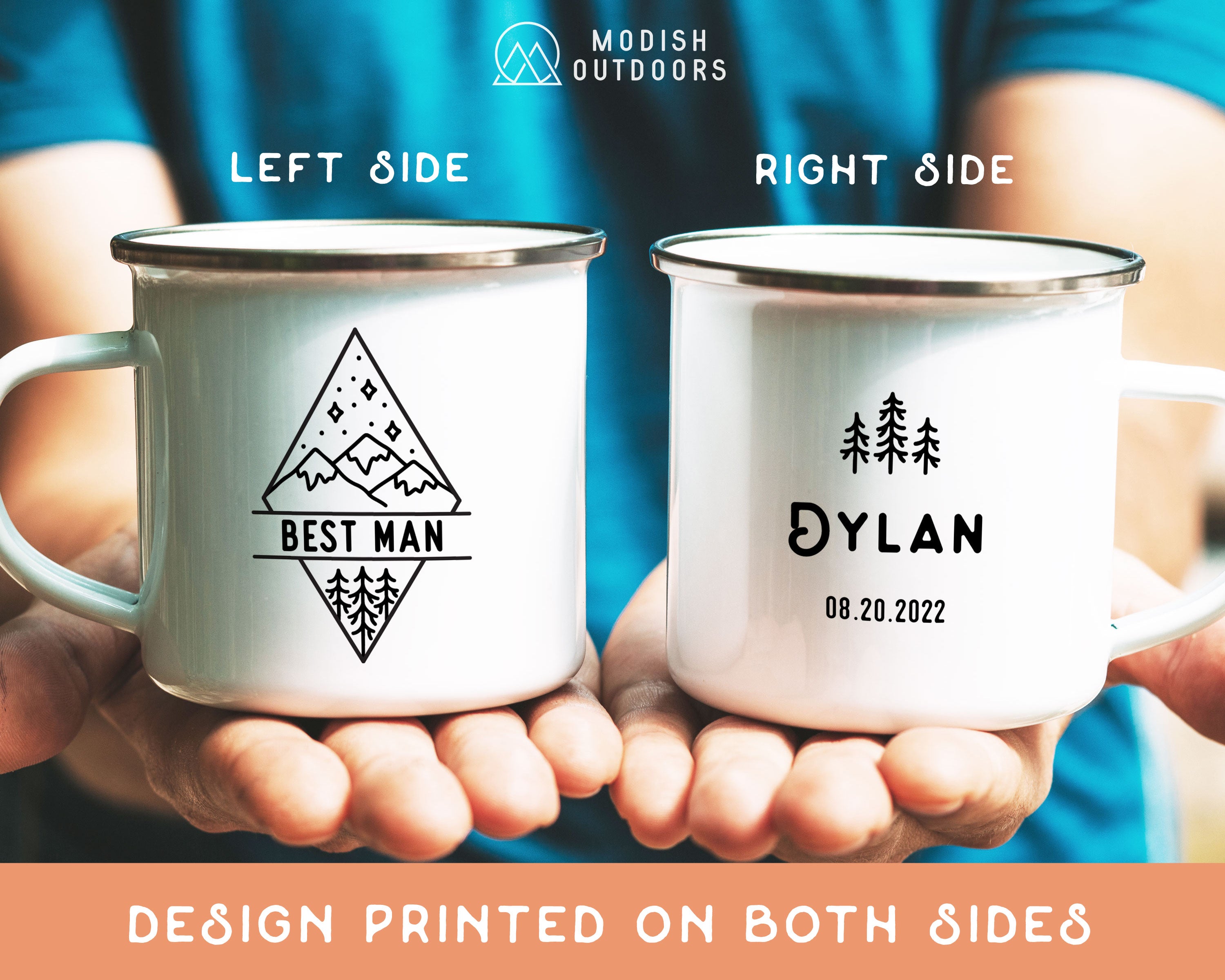 Diamond Bridal Party Wedding Personalized Camp Mug