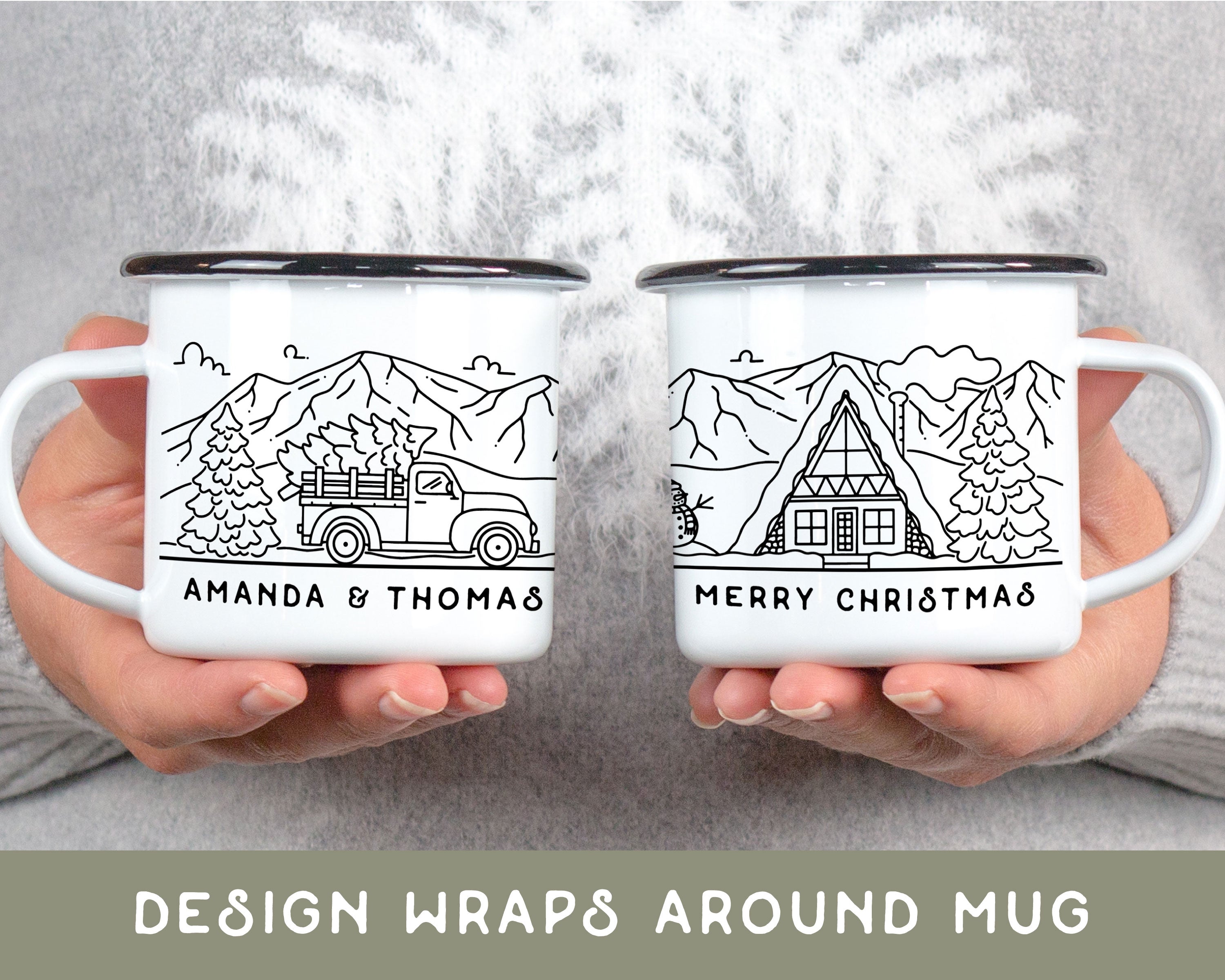 Rustic Cabin Personalized Camp Mug