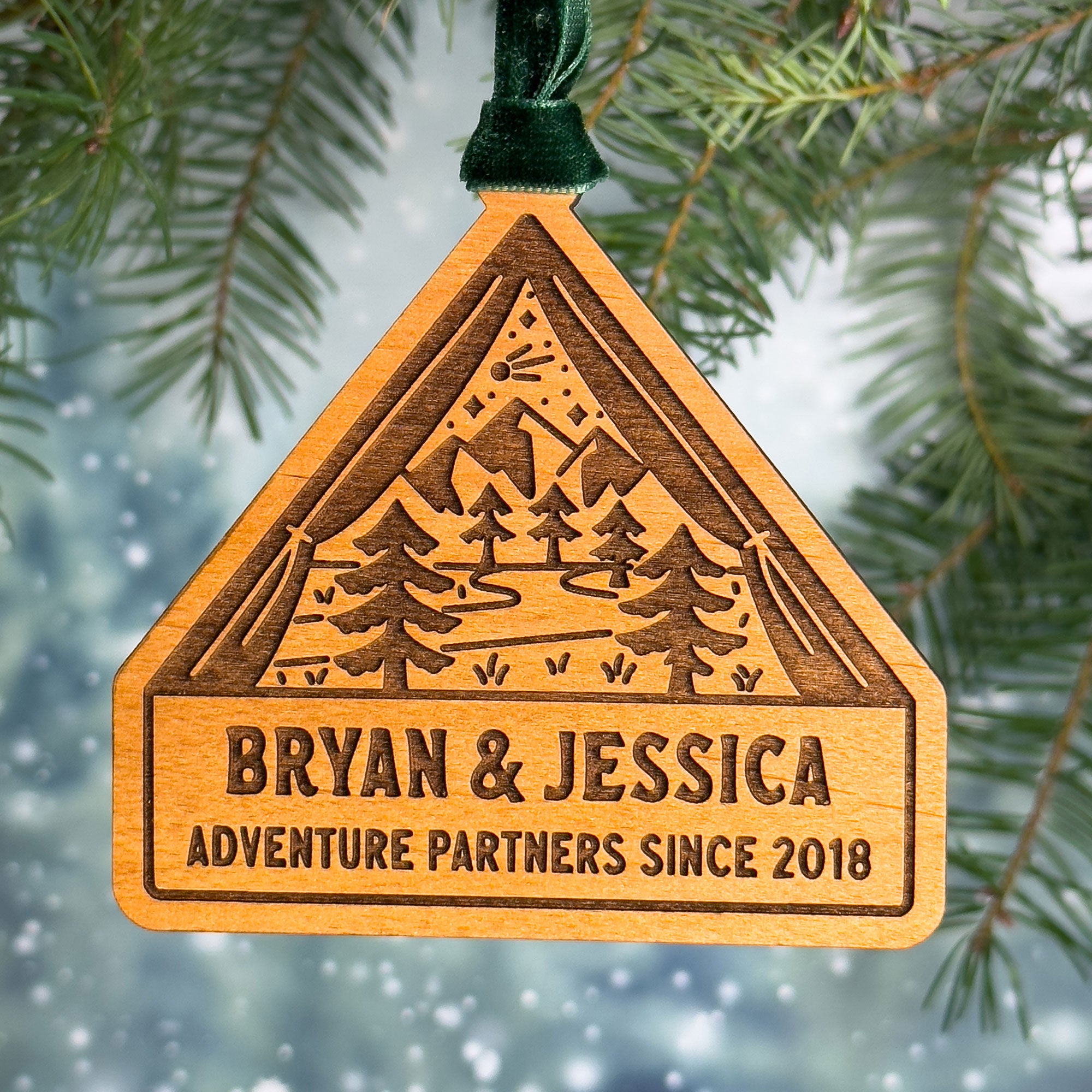 Adventure Partners Tent Camping Wood Ornament