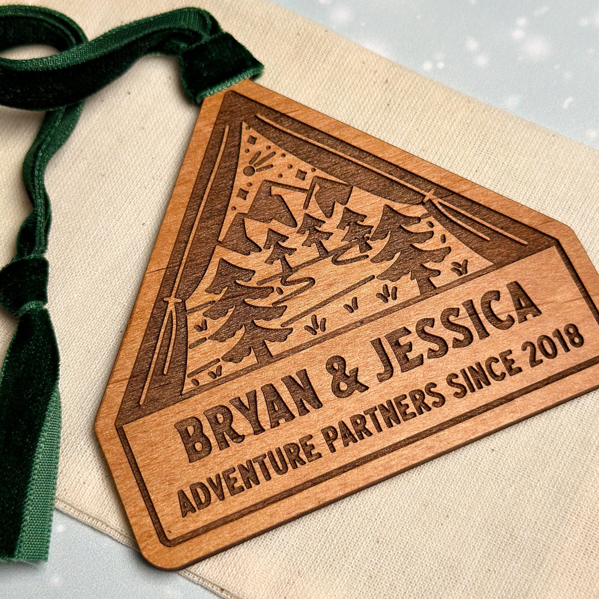 Adventure Partners Tent Camping Wood Ornament