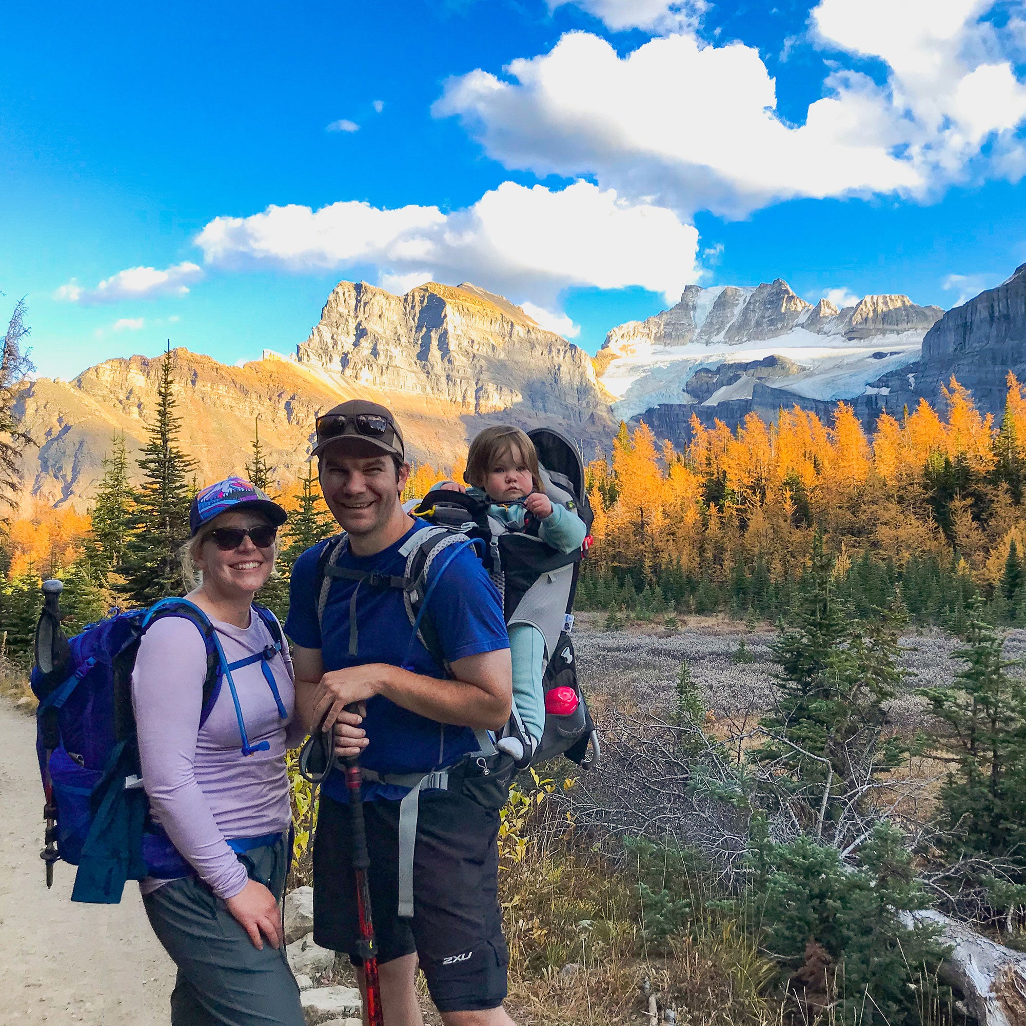 About Us - Modish Outdoors - Hiking Larch Valley in the Fall at Banff National Park