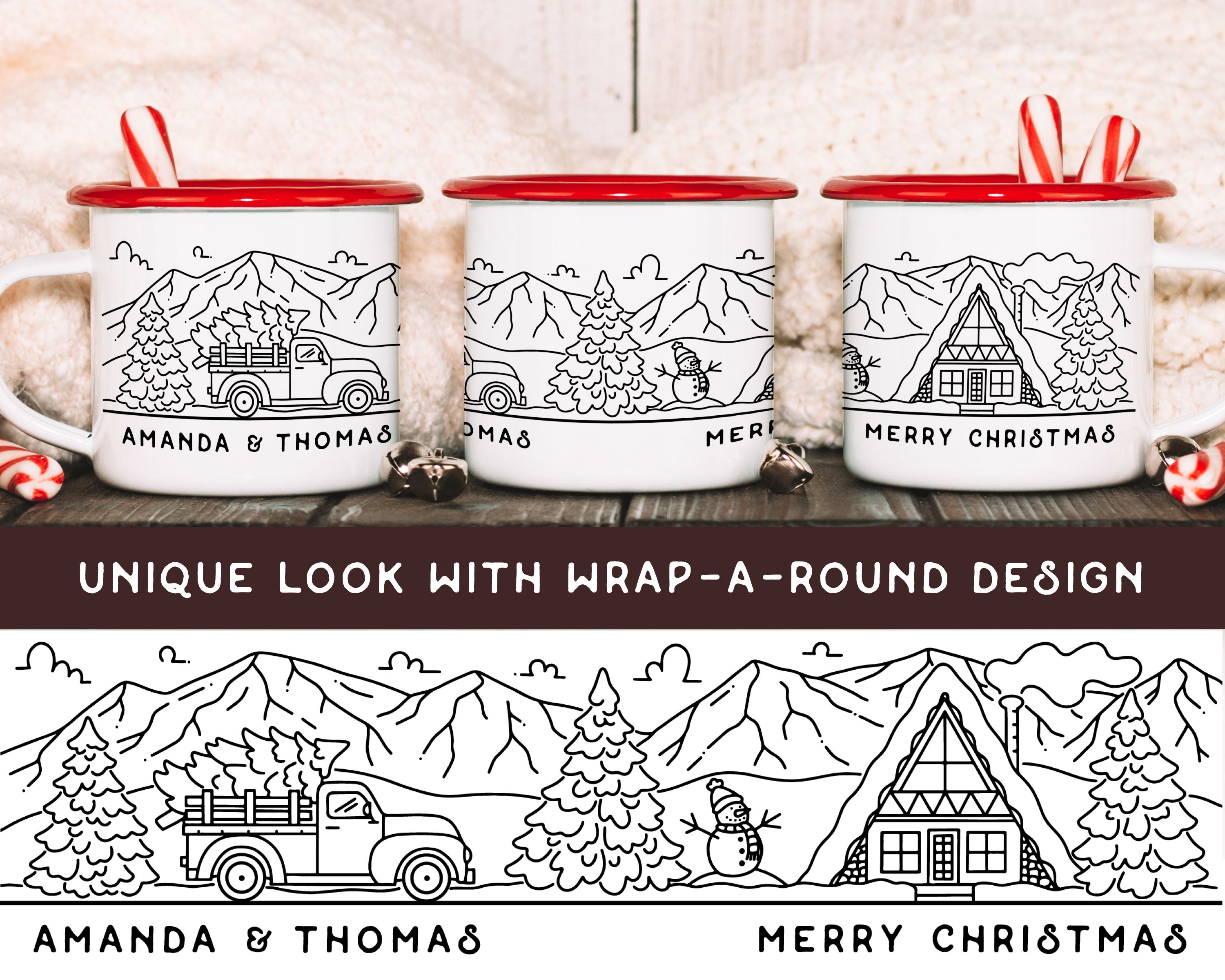 Rustic Cabin Personalized Camp Mug