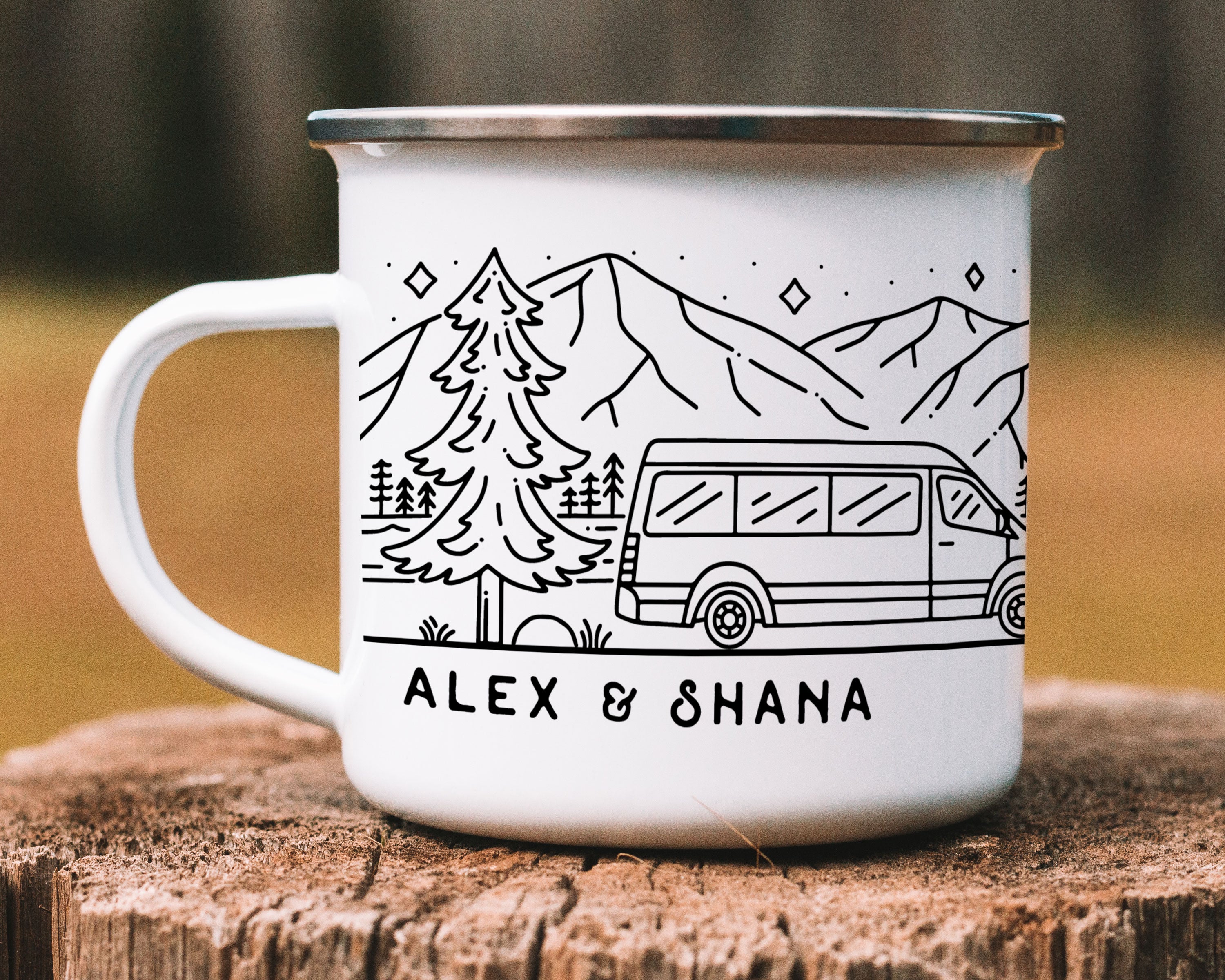 Sprinter Van Personalized Camp Mug