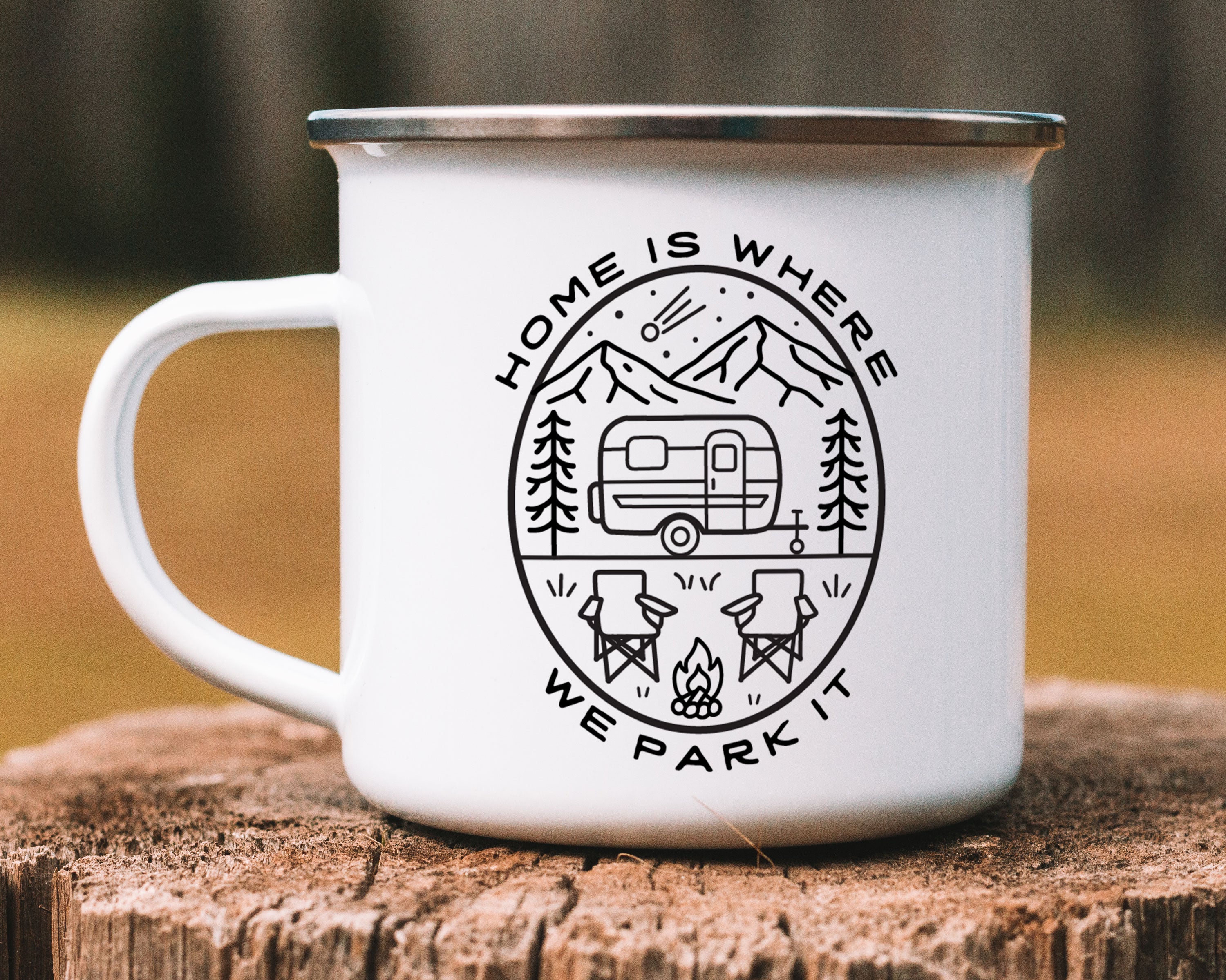 Camp Trailer Personalized Camp Mug
