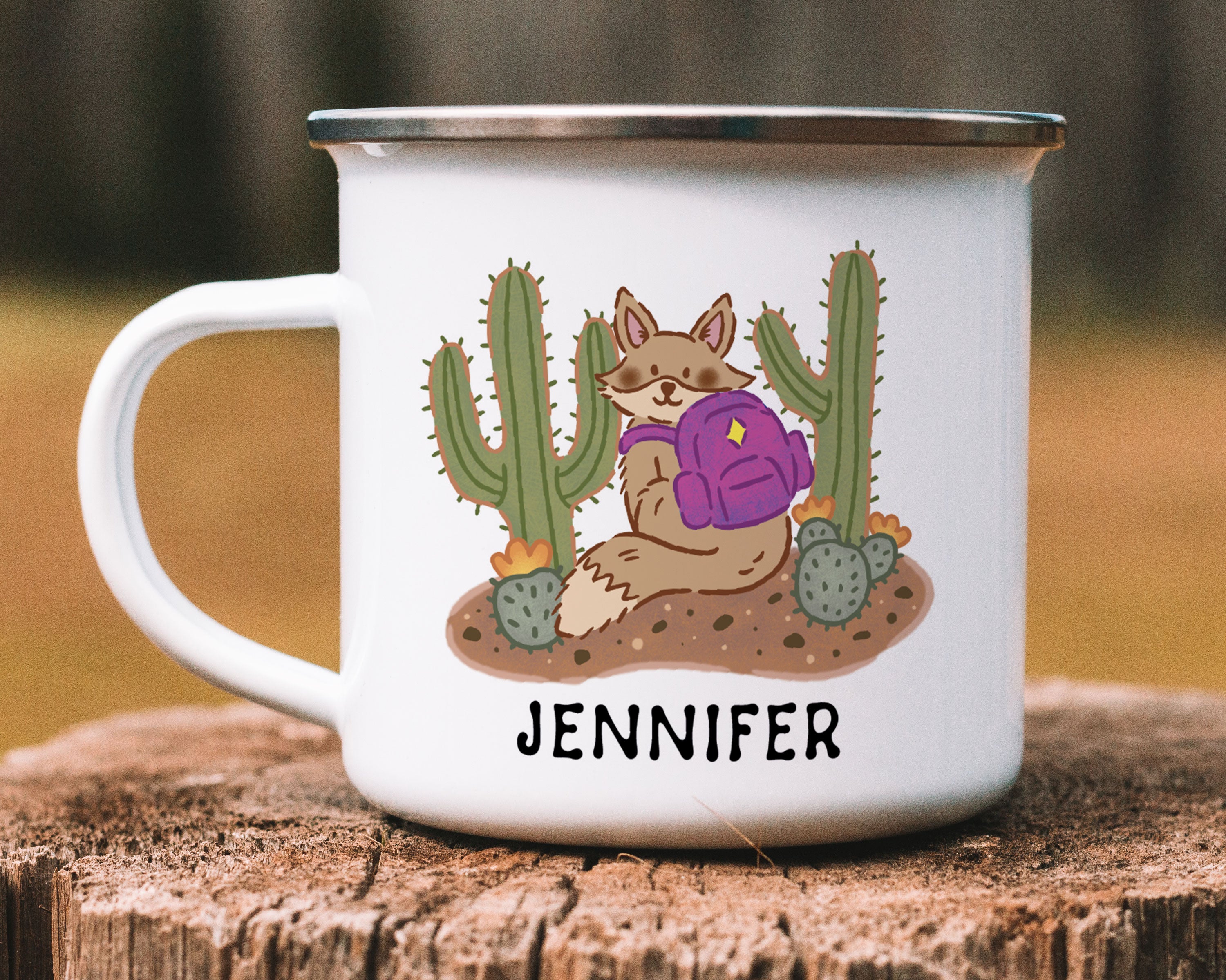 Desert Fox Personalized Camp Mug