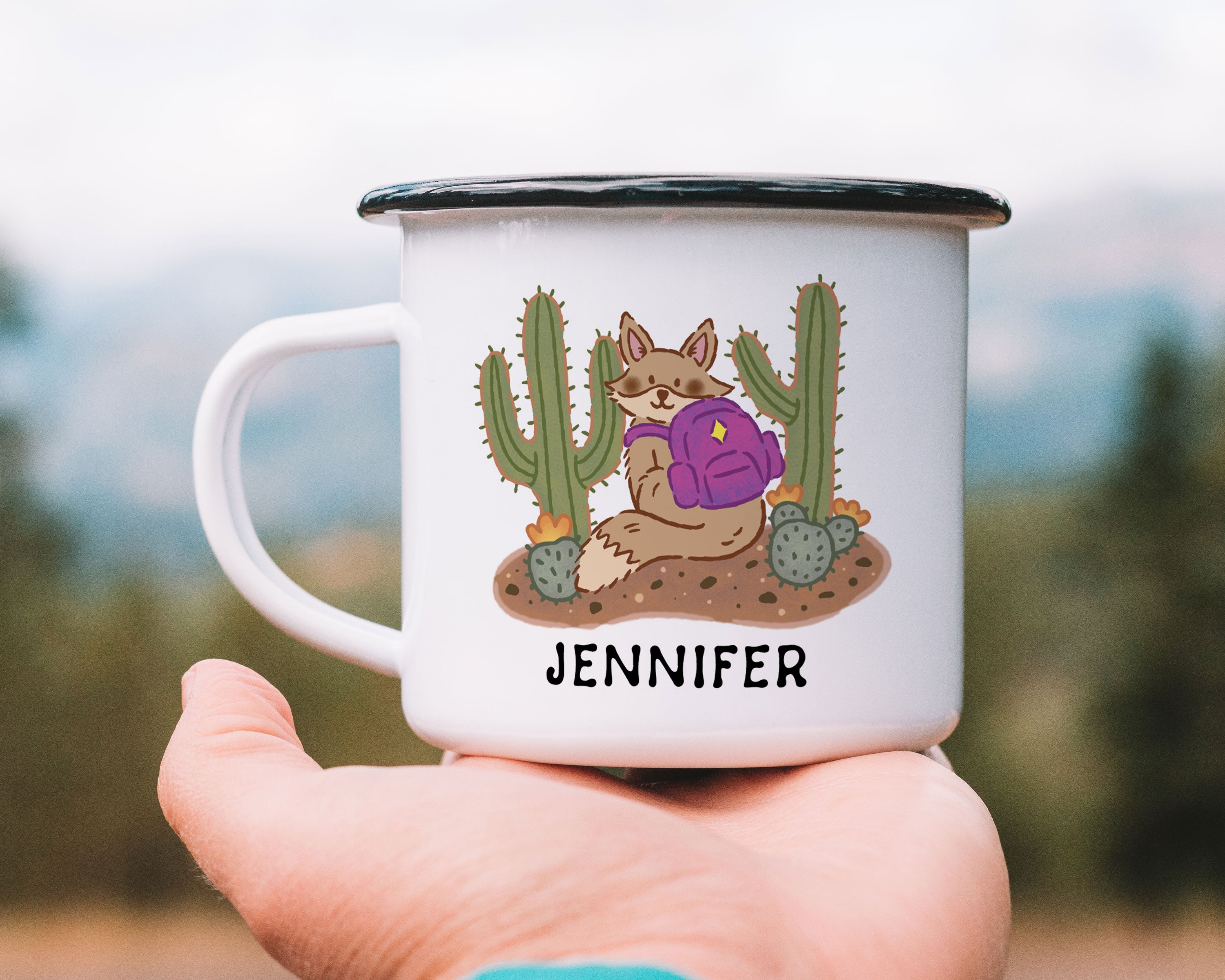 Desert Fox Personalized Camp Mug