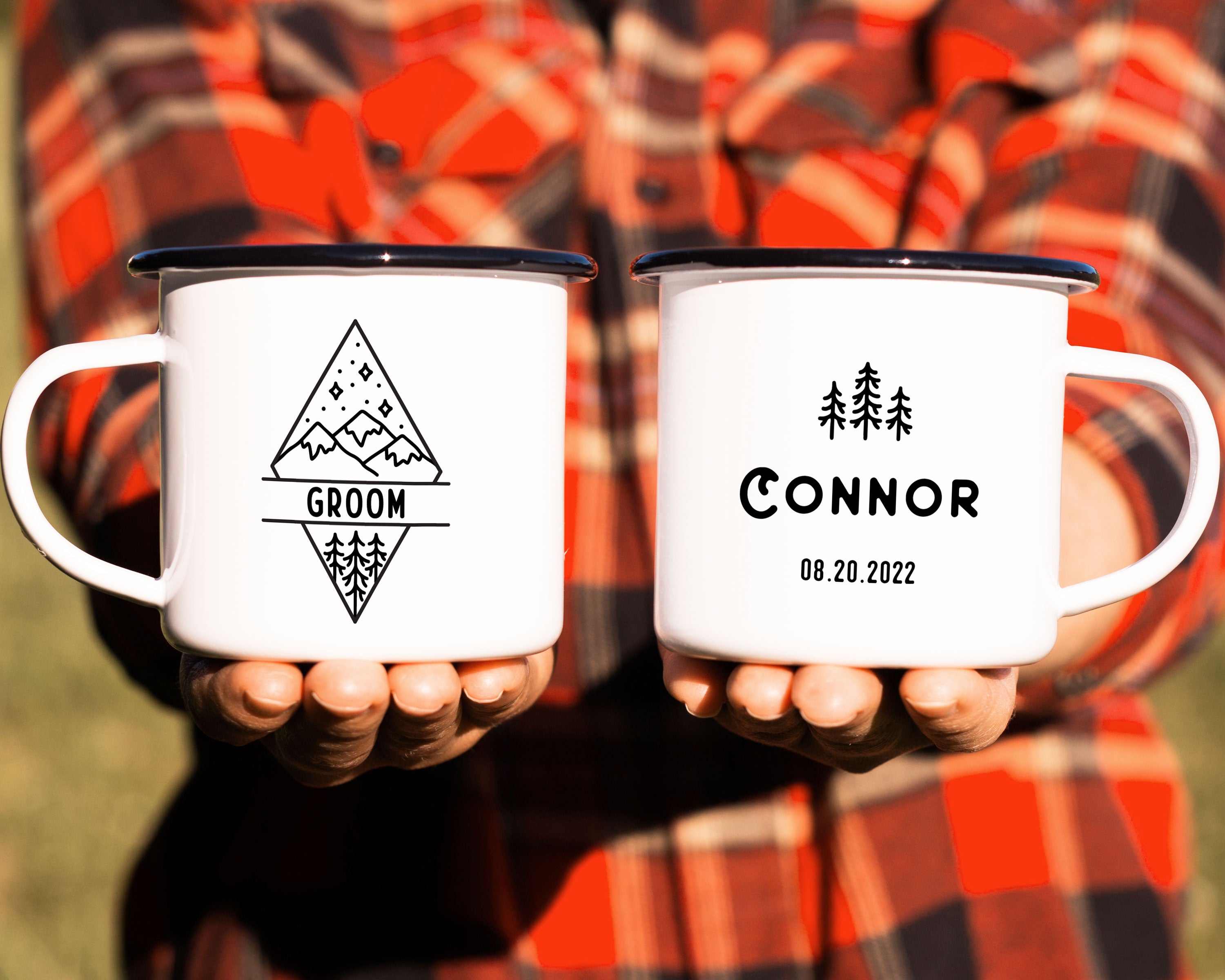 Diamond Bridal Party Wedding Personalized Camp Mug