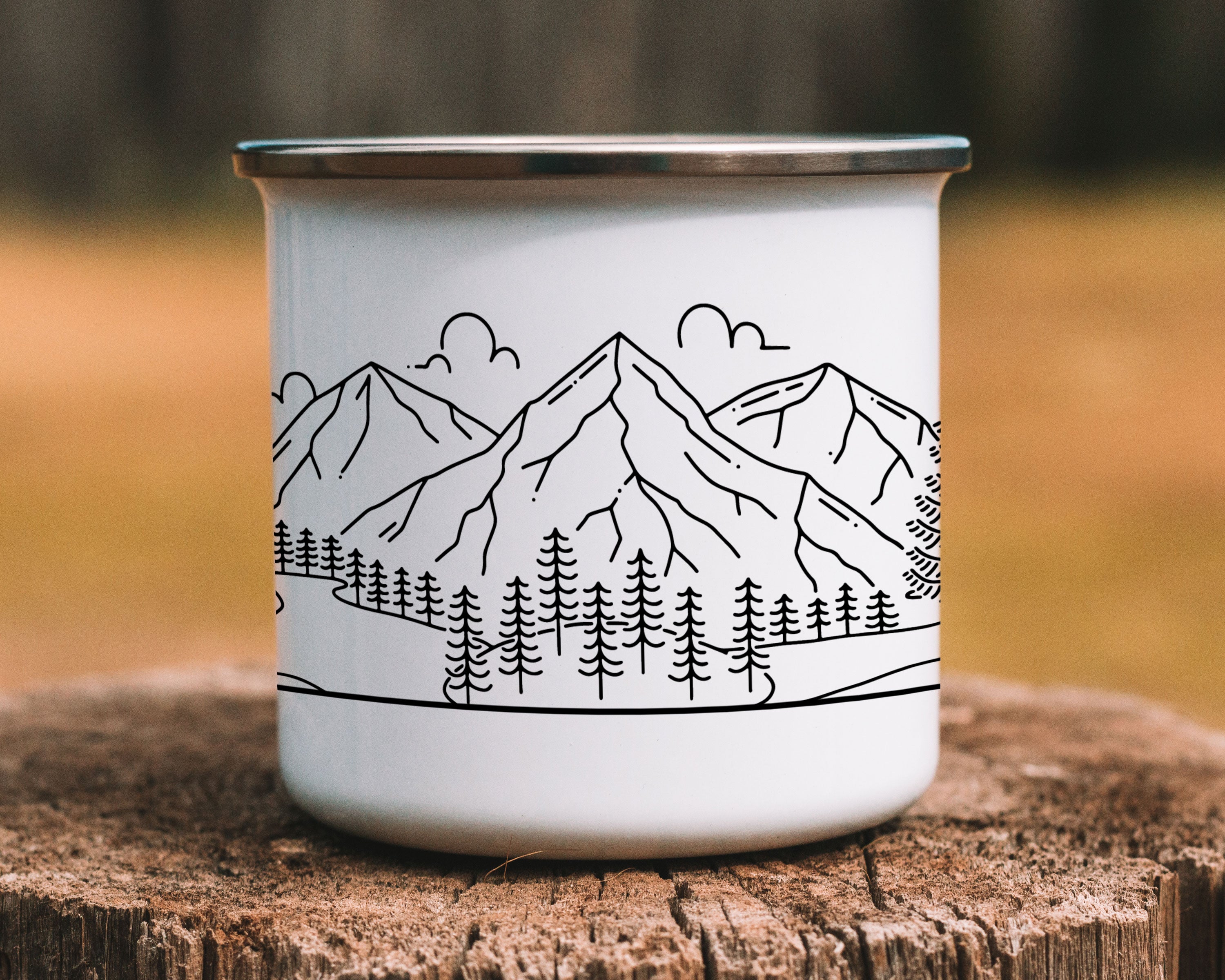 Gay Mountain Wedding Personalized Camp Mug