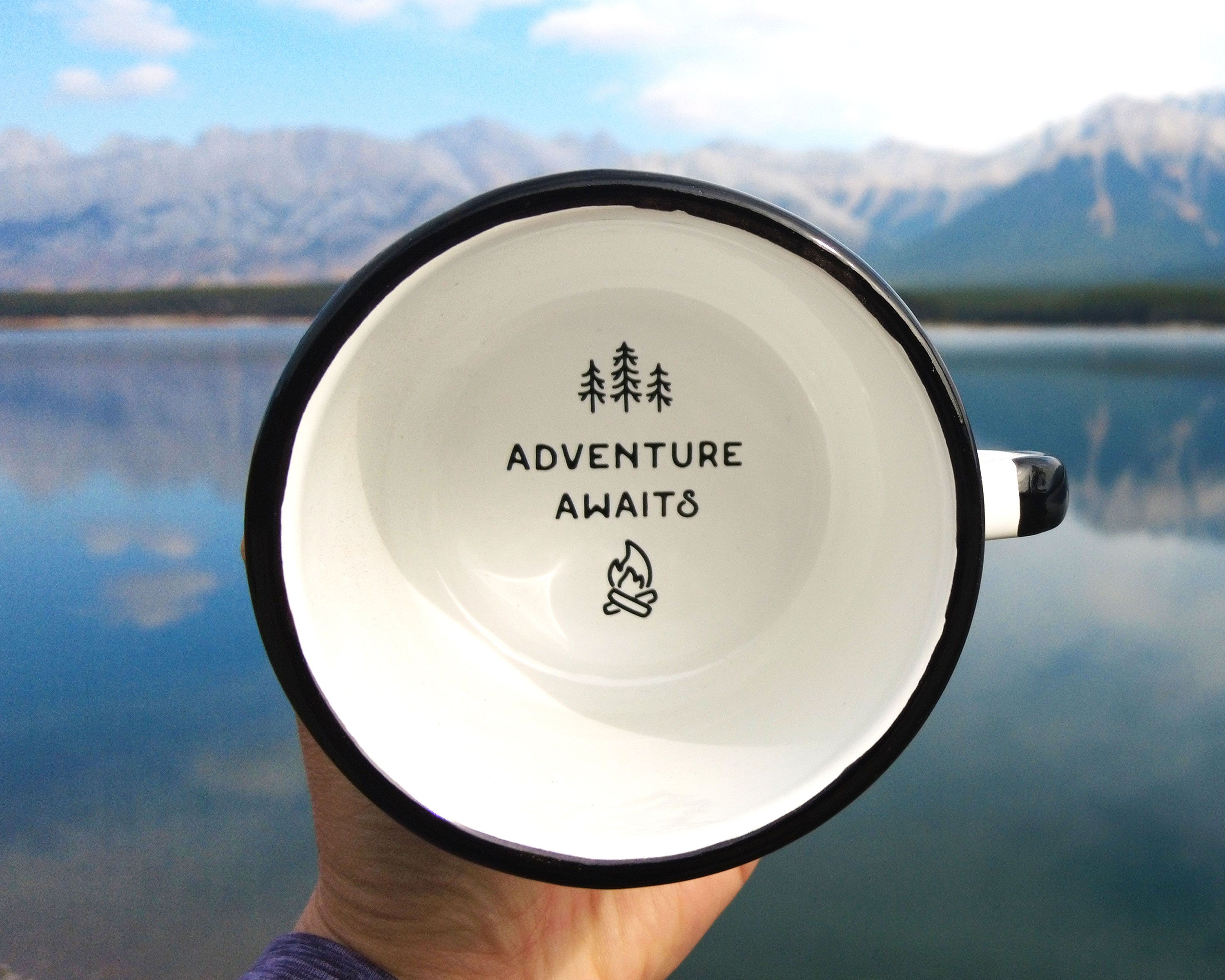 I Love You to The Mountains and Back Enamel Mug