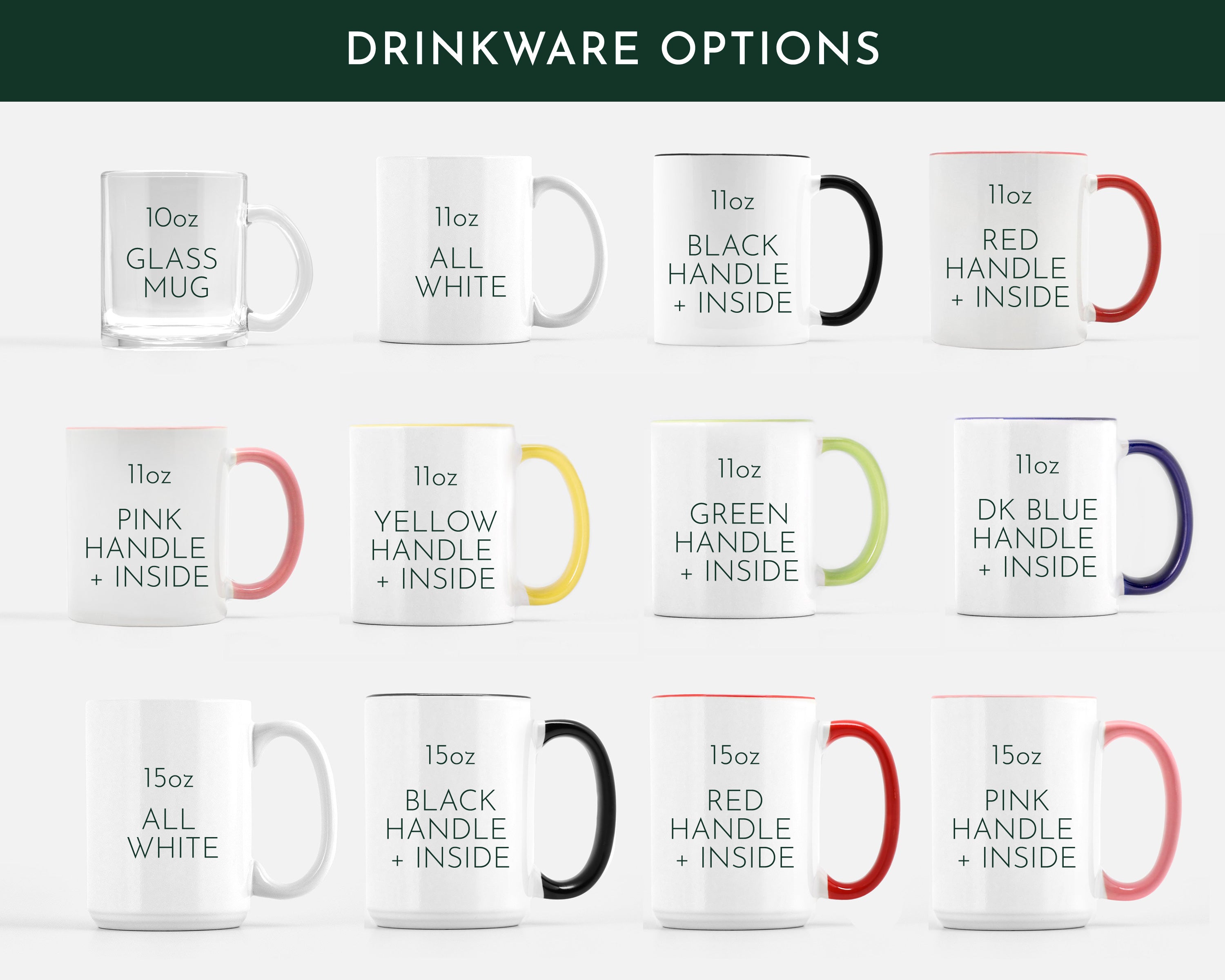 Mountain Floral Frame Bridal Party Mug Glass Mug - Modish Outdoors