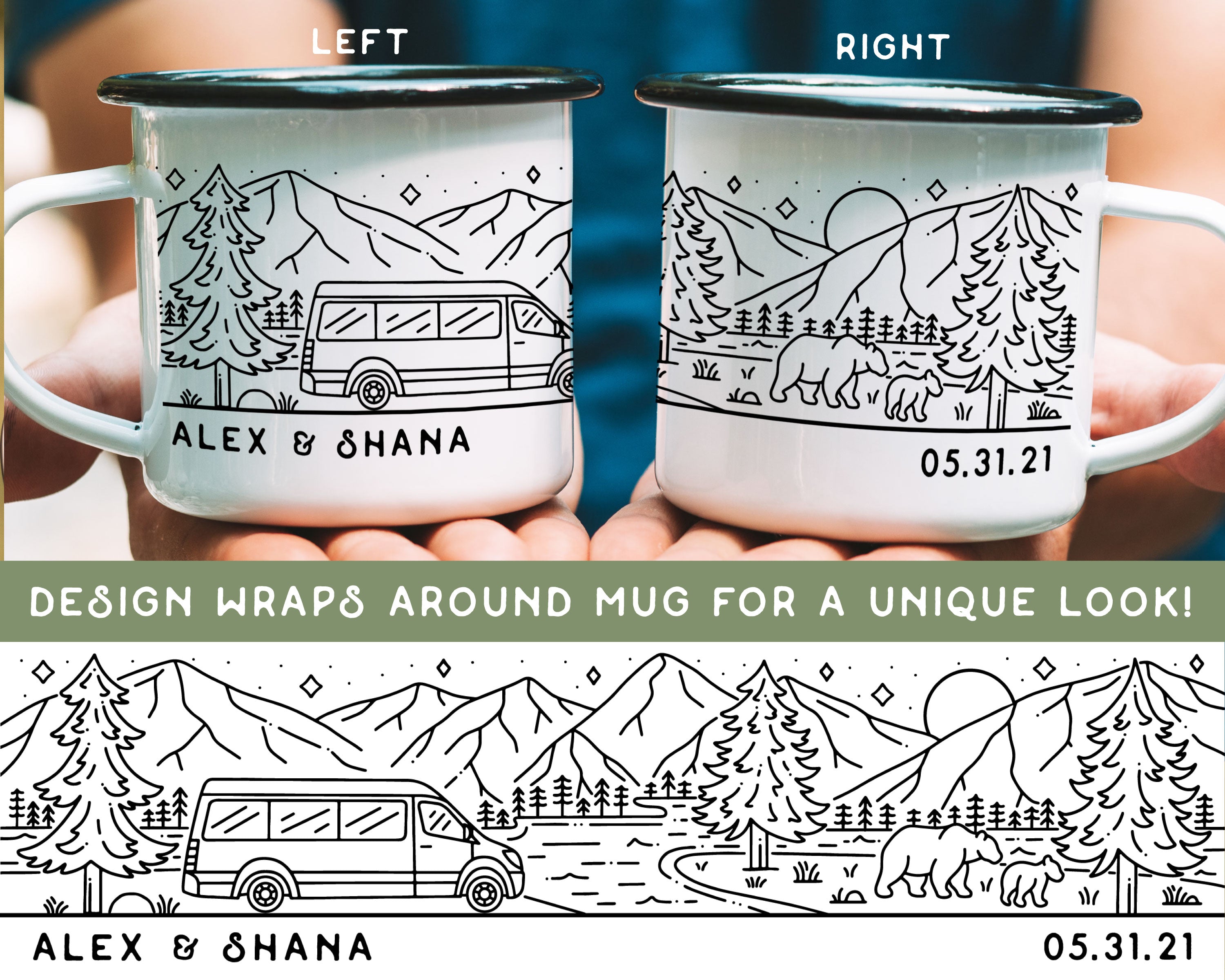 Sprinter Van Personalized Camp Mug