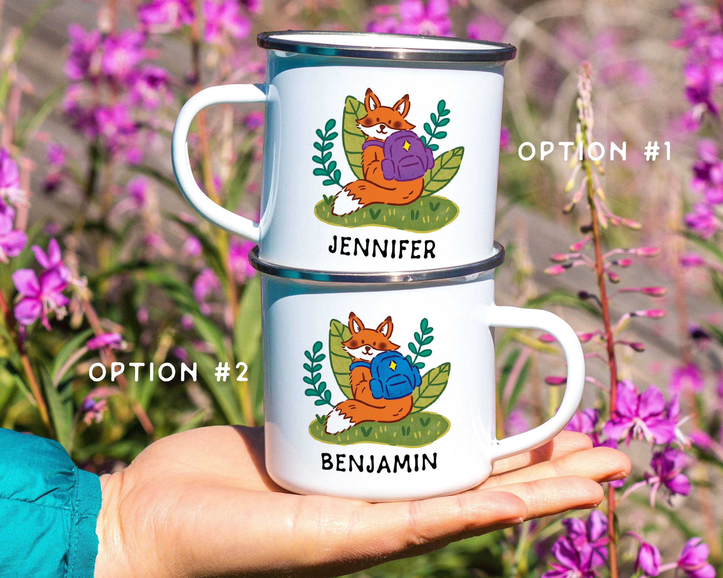 Woodland Fox Personalized Camp Mug
