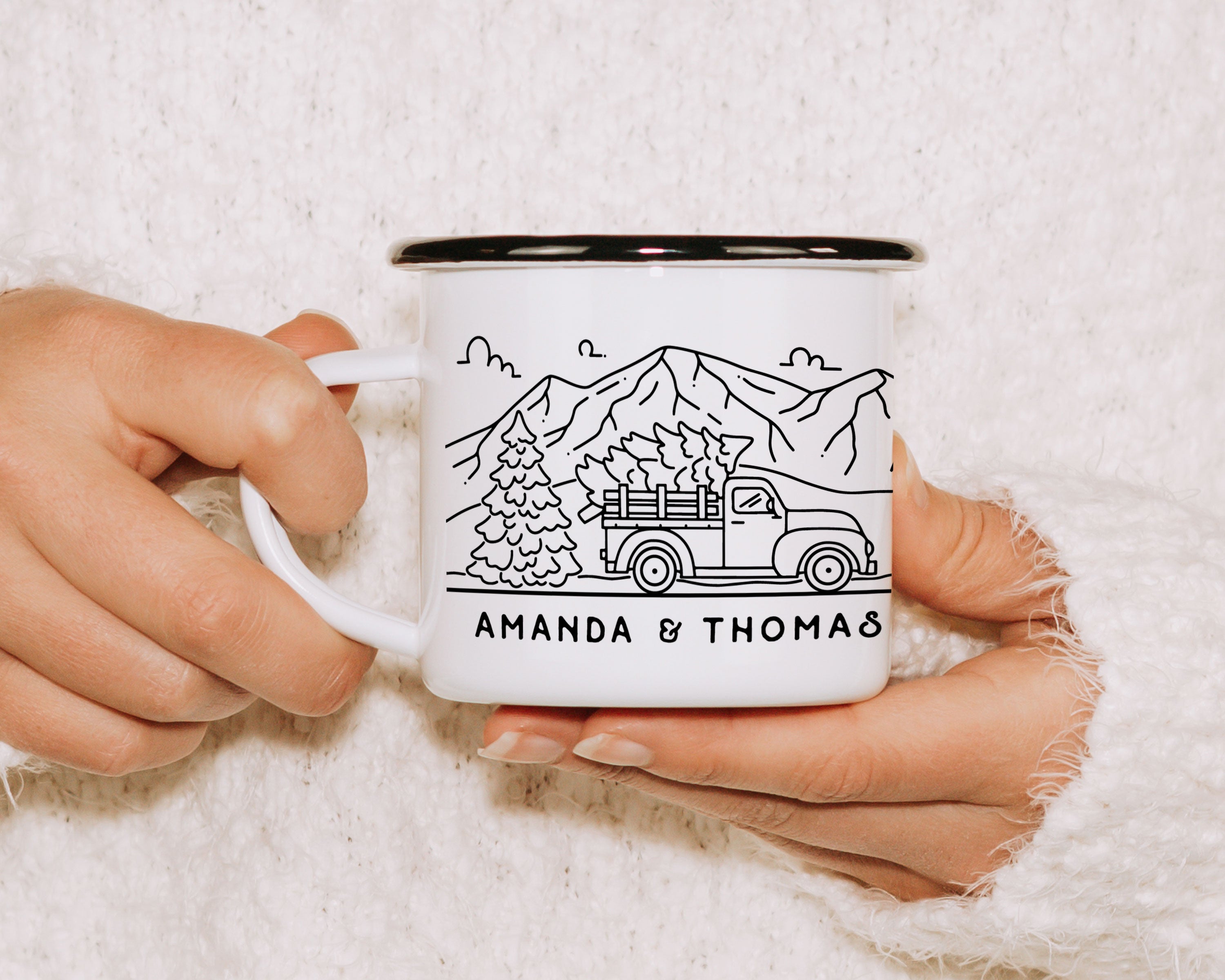 Rustic Cabin Personalized Camp Mug