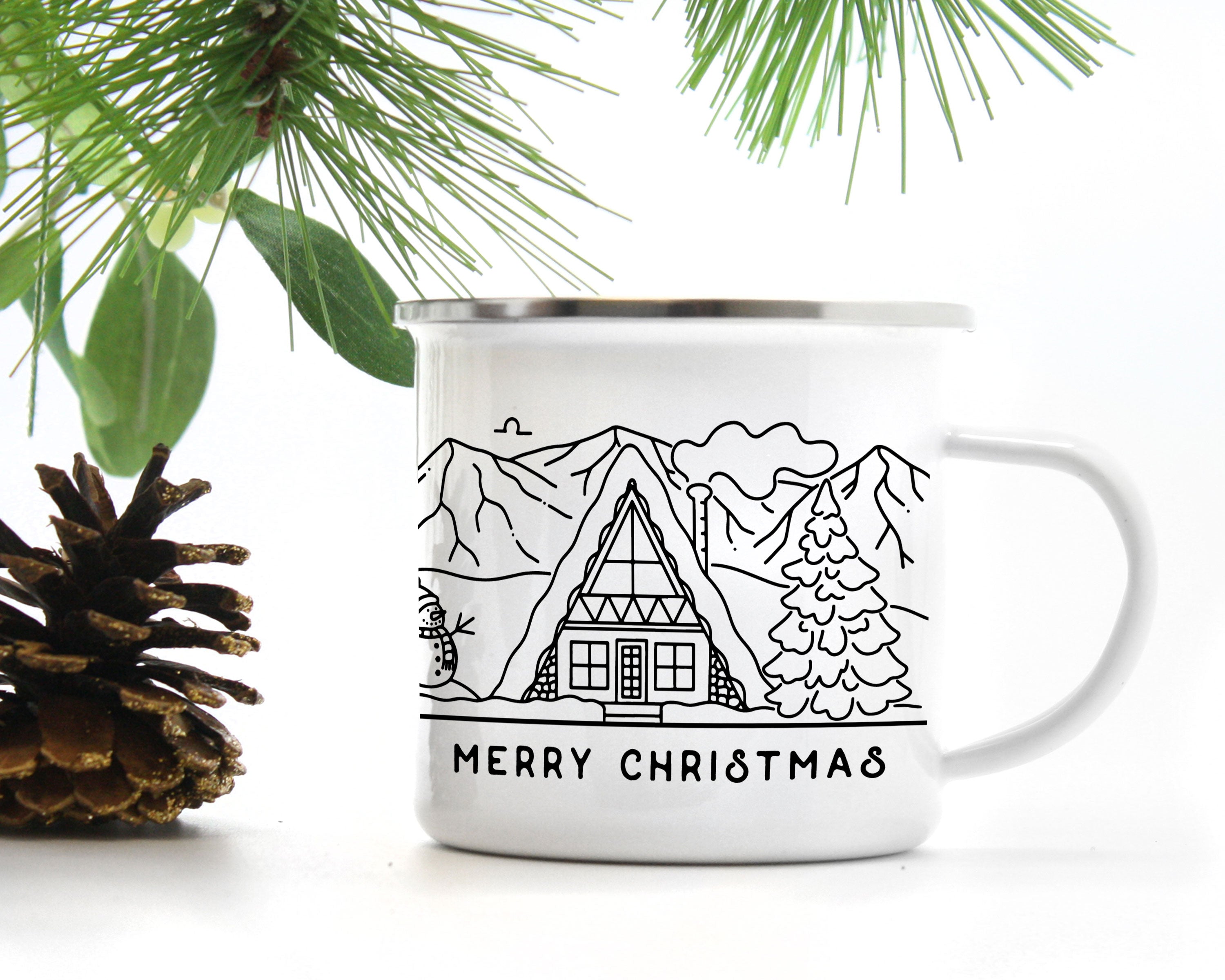 Rustic Cabin Personalized Camp Mug