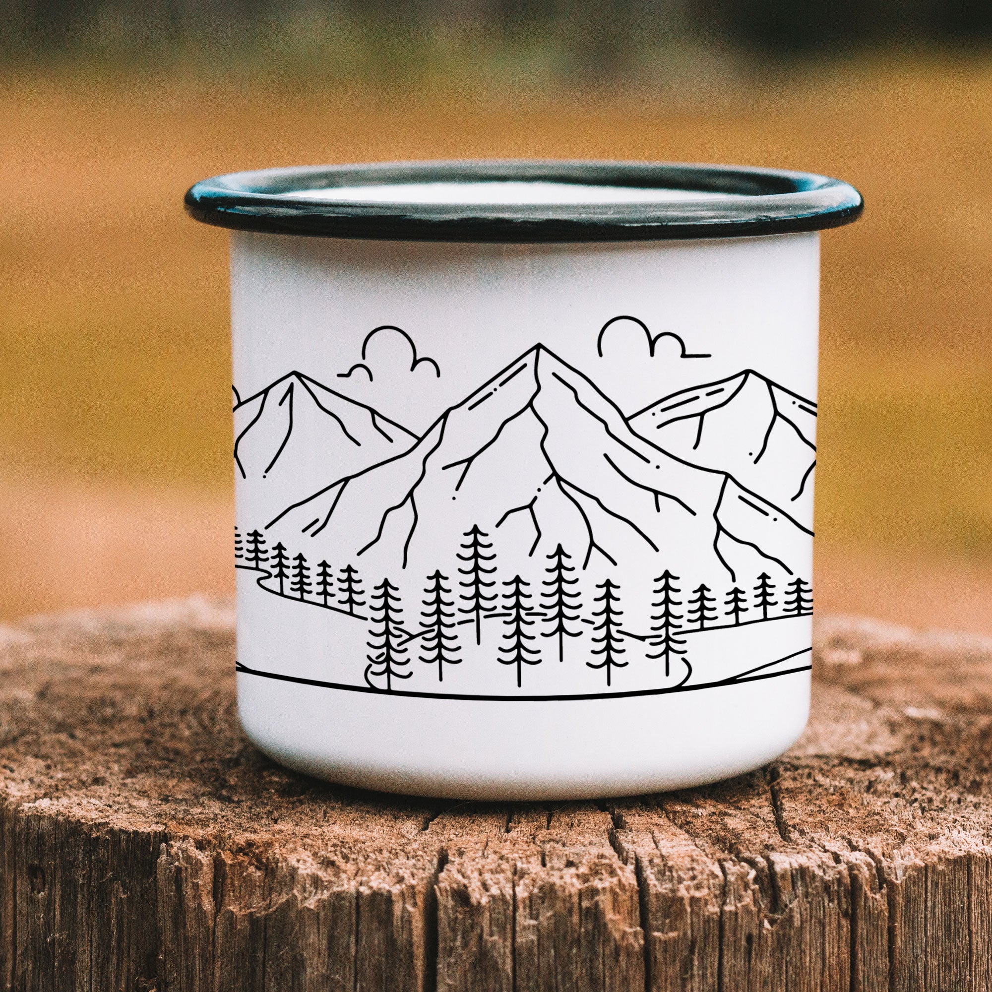 Two Backpacks Personalized Camp Mug (4630924132405)