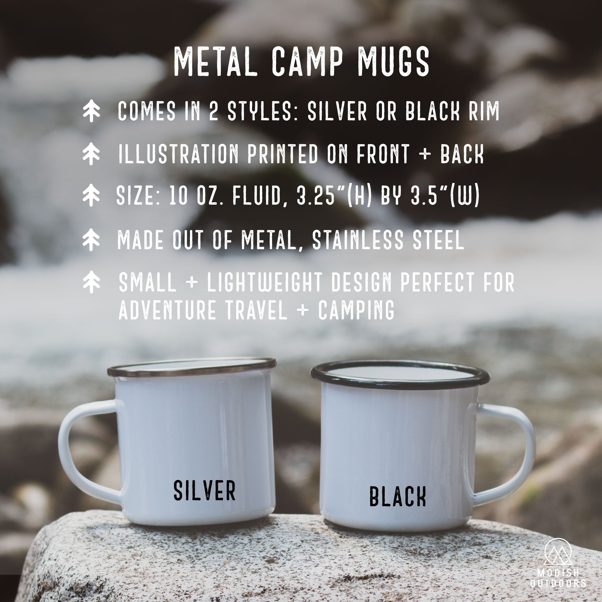 Two Backpacks Personalized Camp Mug (4630924132405)